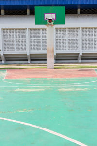 View of swimming pool against building