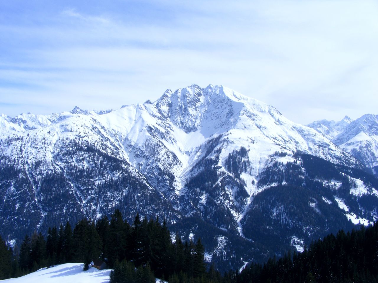 snow, winter, nature, mountain, cold temperature, scenics, beauty in nature, snowcapped mountain, tranquil scene, weather, tranquility, sky, mountain range, tree, landscape, no people, day, outdoors, cloud - sky