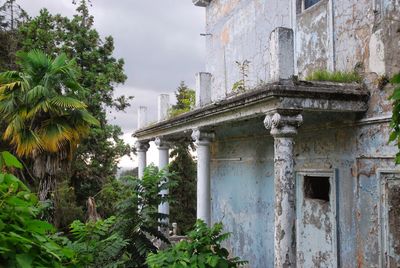 Built structure in front of building