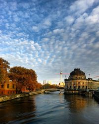 View of historical building against cloudy sky