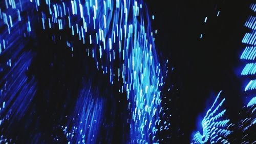 Defocused image of illuminated lights