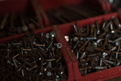 Close-up of metallic object