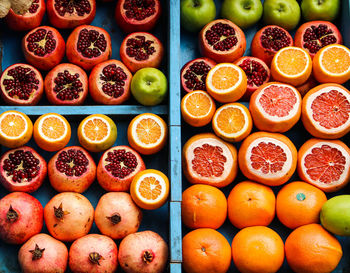 Full frame shot of fruits