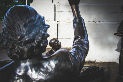 Close-up of statue