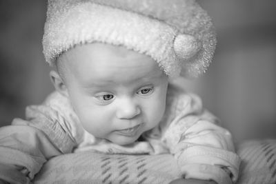 Portrait of cute baby girl