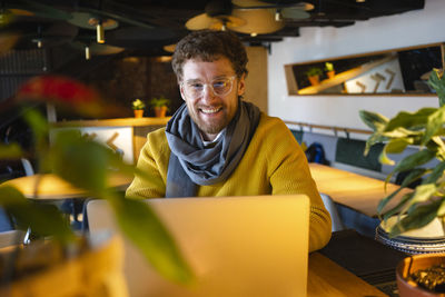Portrait of a smiling young man