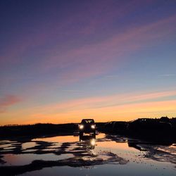 Reflection of clouds in water