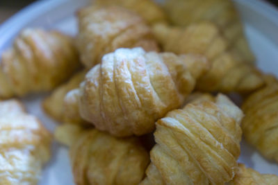 Close-up of bread in plate