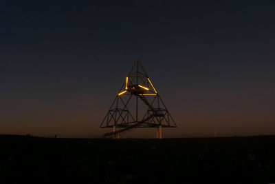 Scenic view of triangular landmark during sunset 