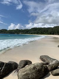 Scenic view of sea against sky