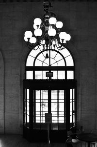 Low angle view of lamp post