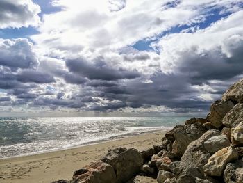 Scenic view of sea against sky