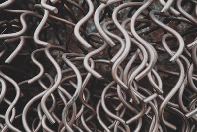 Full frame shot of metal chain