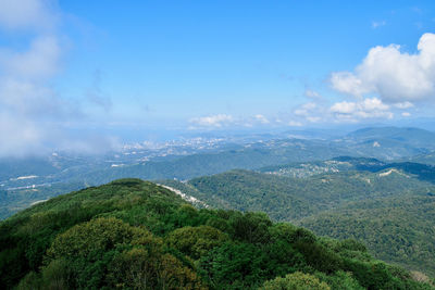 Scenic view of landscape against sky