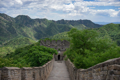 The great wall of china in the mutianyu region.