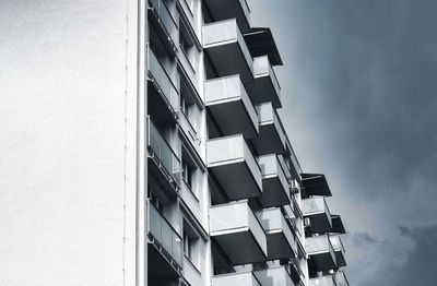 Low angle view of buildings against sky