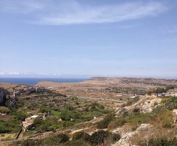 Scenic view of landscape against sky