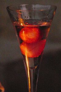 Close-up of wine in glass