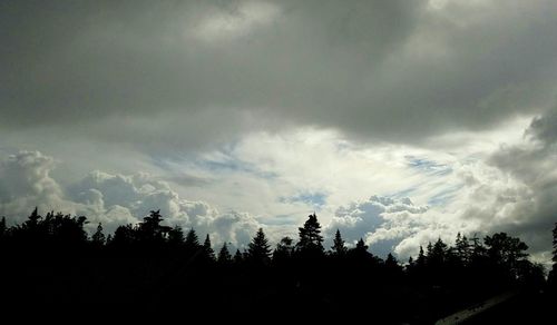 Scenic view of landscape against cloudy sky