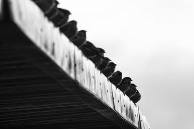 Low angle view of bridge against clear sky