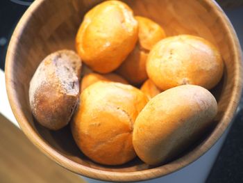 Close-up of eggs in bowl