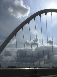 Low angle view of cloudy sky