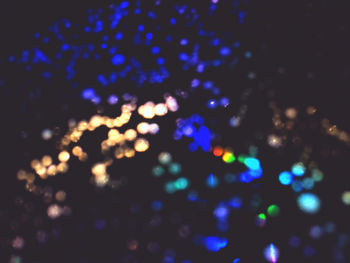 Defocused lights at night
