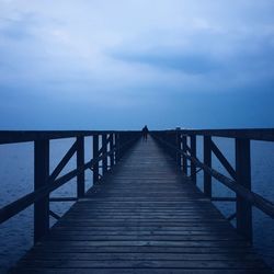 Pier in sea