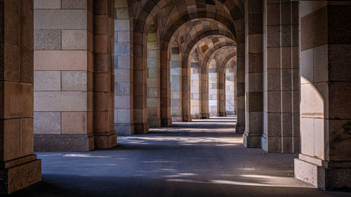 Corridor of historic building