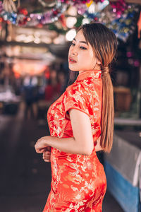 Young woman in traditional clothing