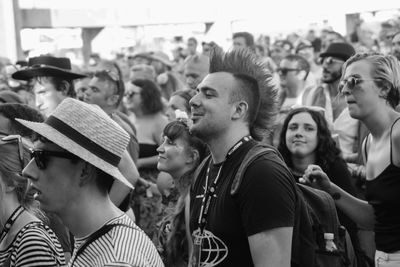 Crowd at music concert