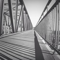 Footbridge over river