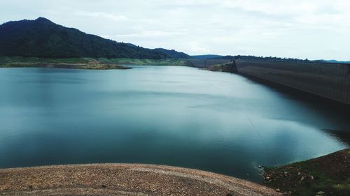 Scenic view of river against sky