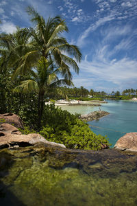 Scenic view of sea against sky