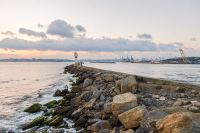 Scenic view of sea against sky