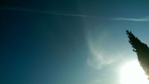 Low angle view of sky at sunset