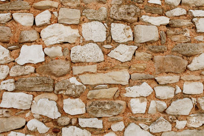 Full frame shot of stone wall