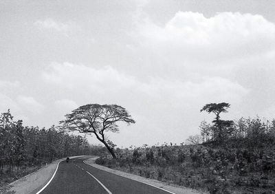 Road passing through landscape