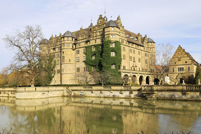 Moated castle in neuenstein, germany, germany, europe