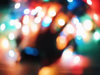 Defocused lights at night