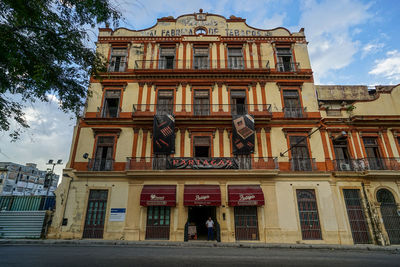 Low angle view of building against sky