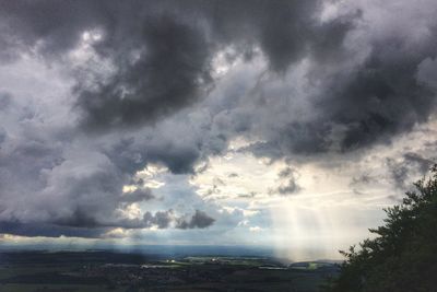 Low angle view of cloudy sky