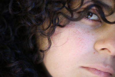 Close-up portrait of woman