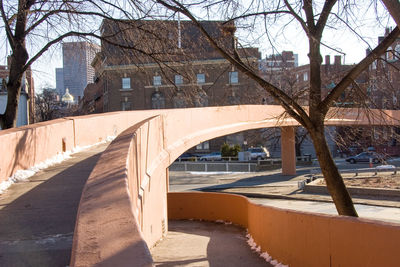 View of canal and buildings in city