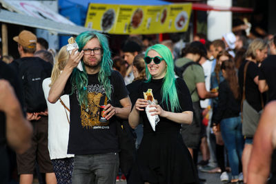 Group of people standing outdoors