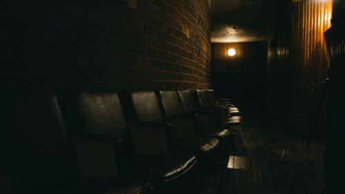 View of chairs adjacent to wall