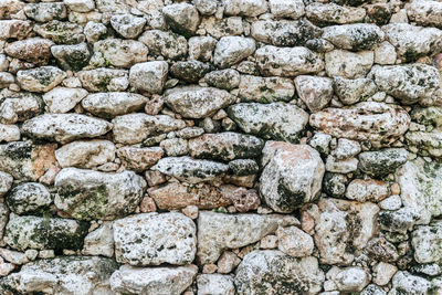 Full frame shot of stone wall