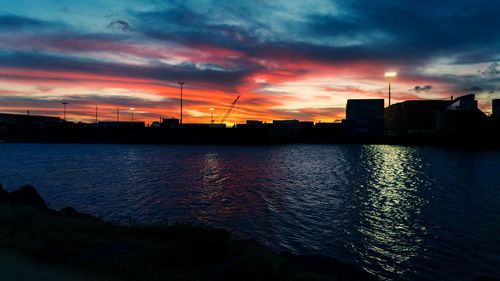 Scenic view of sunset sky