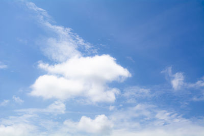 Low angle view of clouds in sky