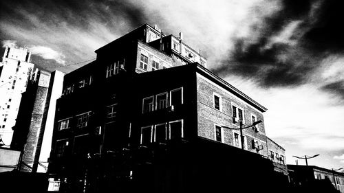 Low angle view of building against sky